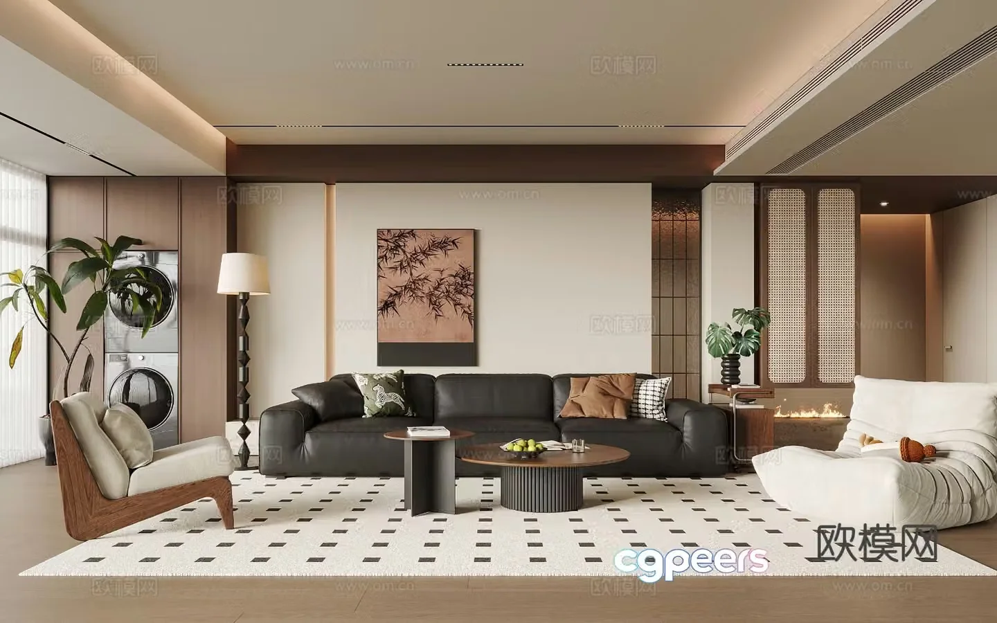 Medieval style living room 3D model