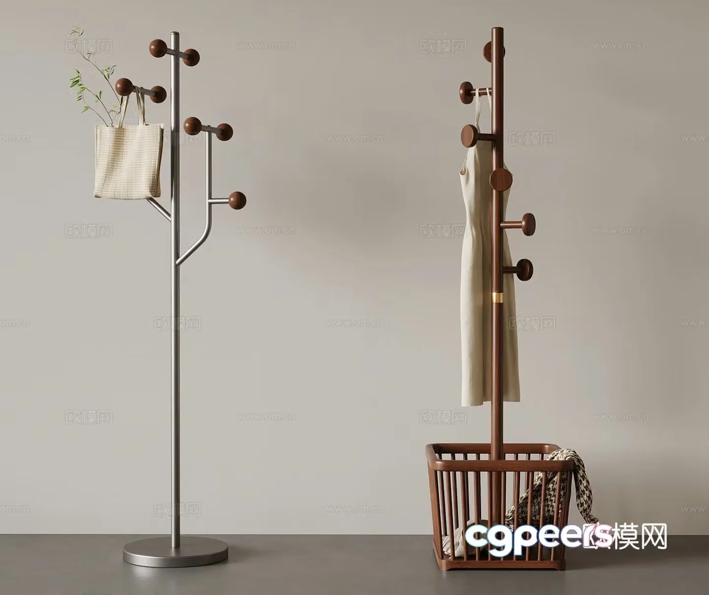 Modern clothes hanger 3d model