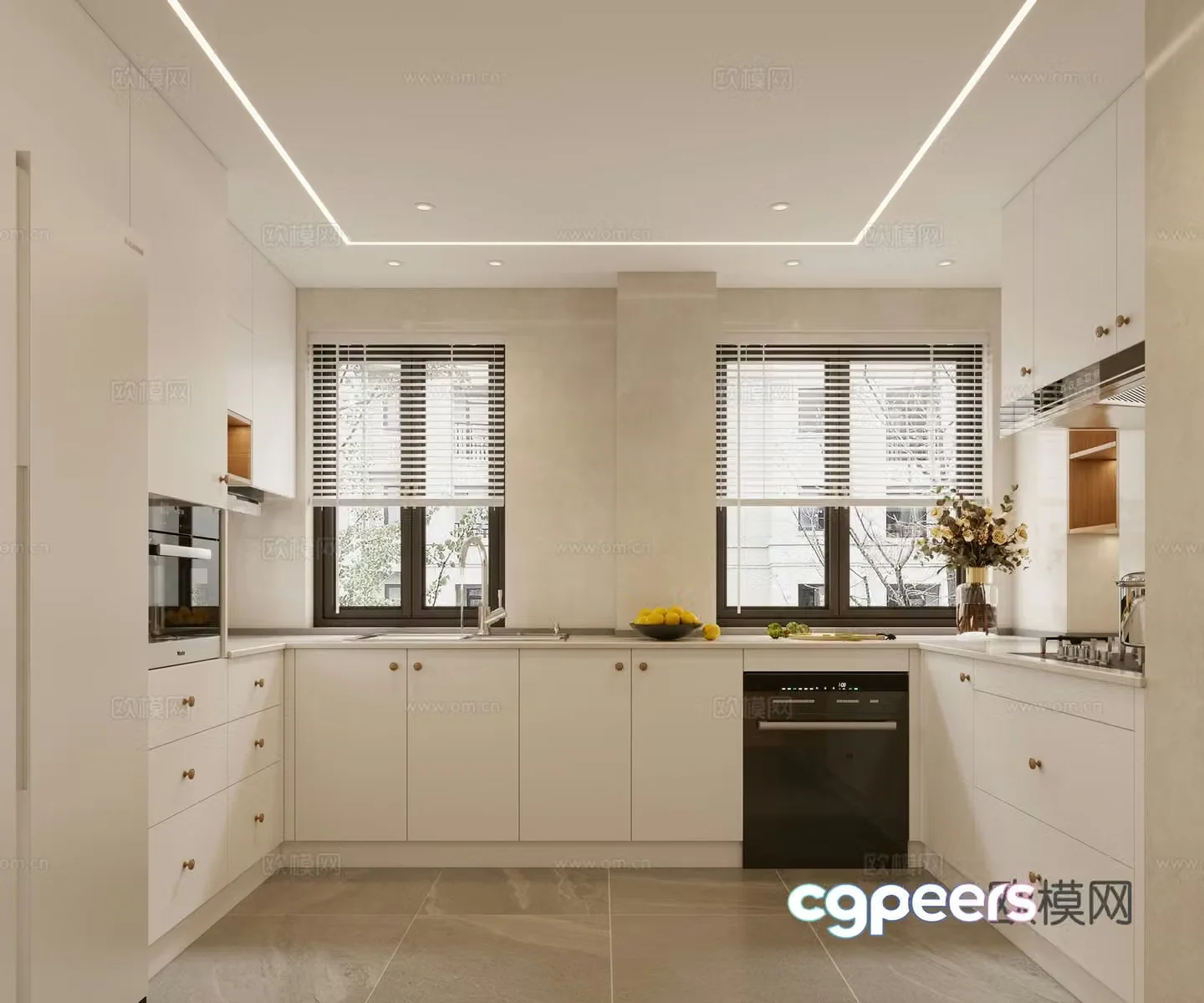 Modern kitchen 3d model