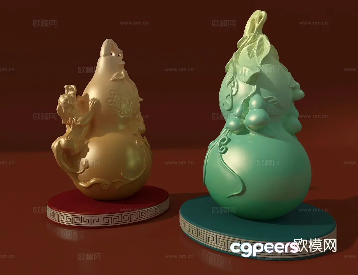3D model of gourd ornament