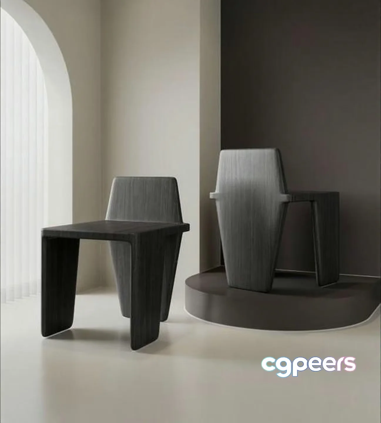 Modern Minimalist Furniture 3D Model – 15106 – VRAY Render