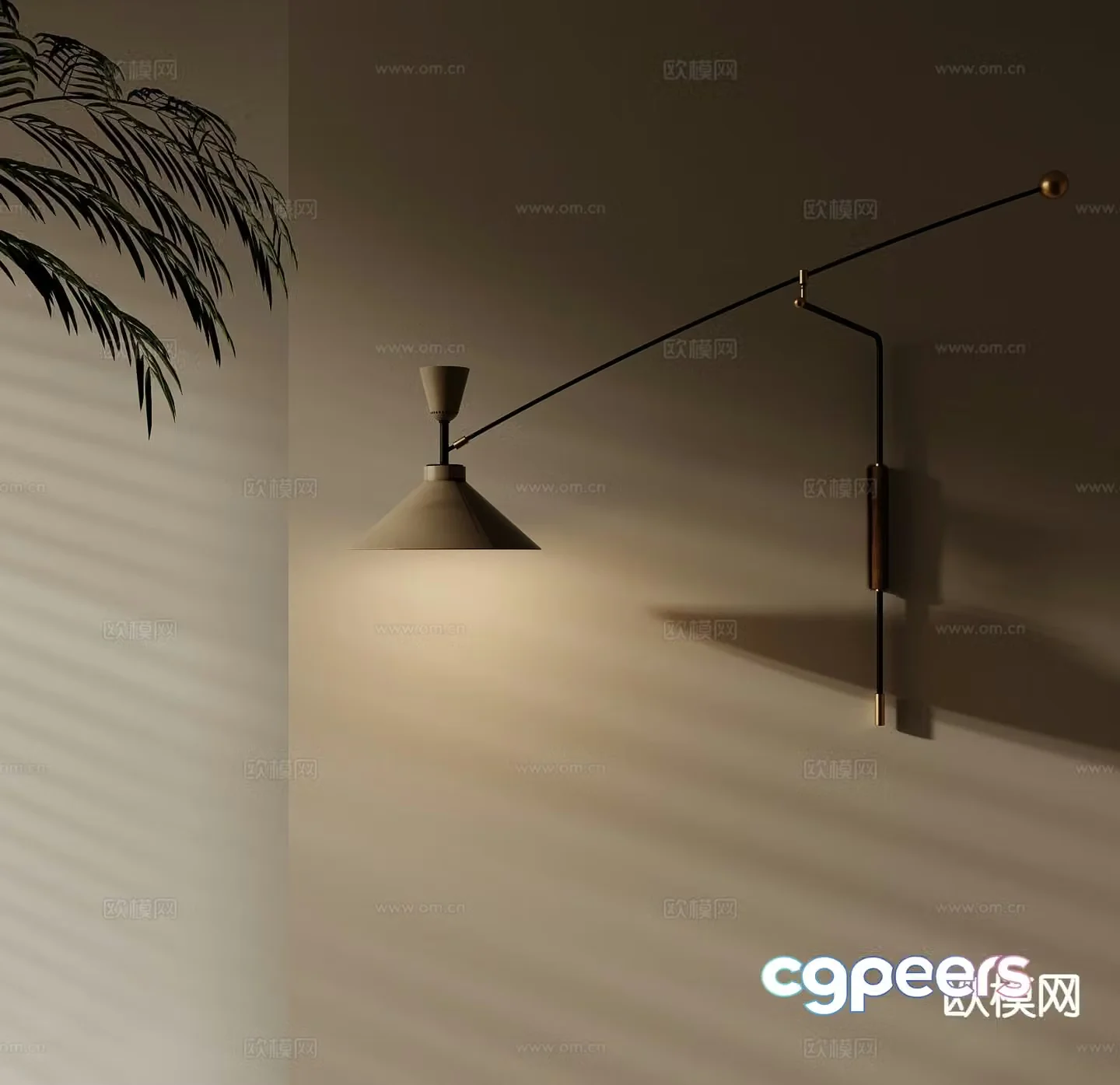 Wabi-sabi wall lamp 3d model