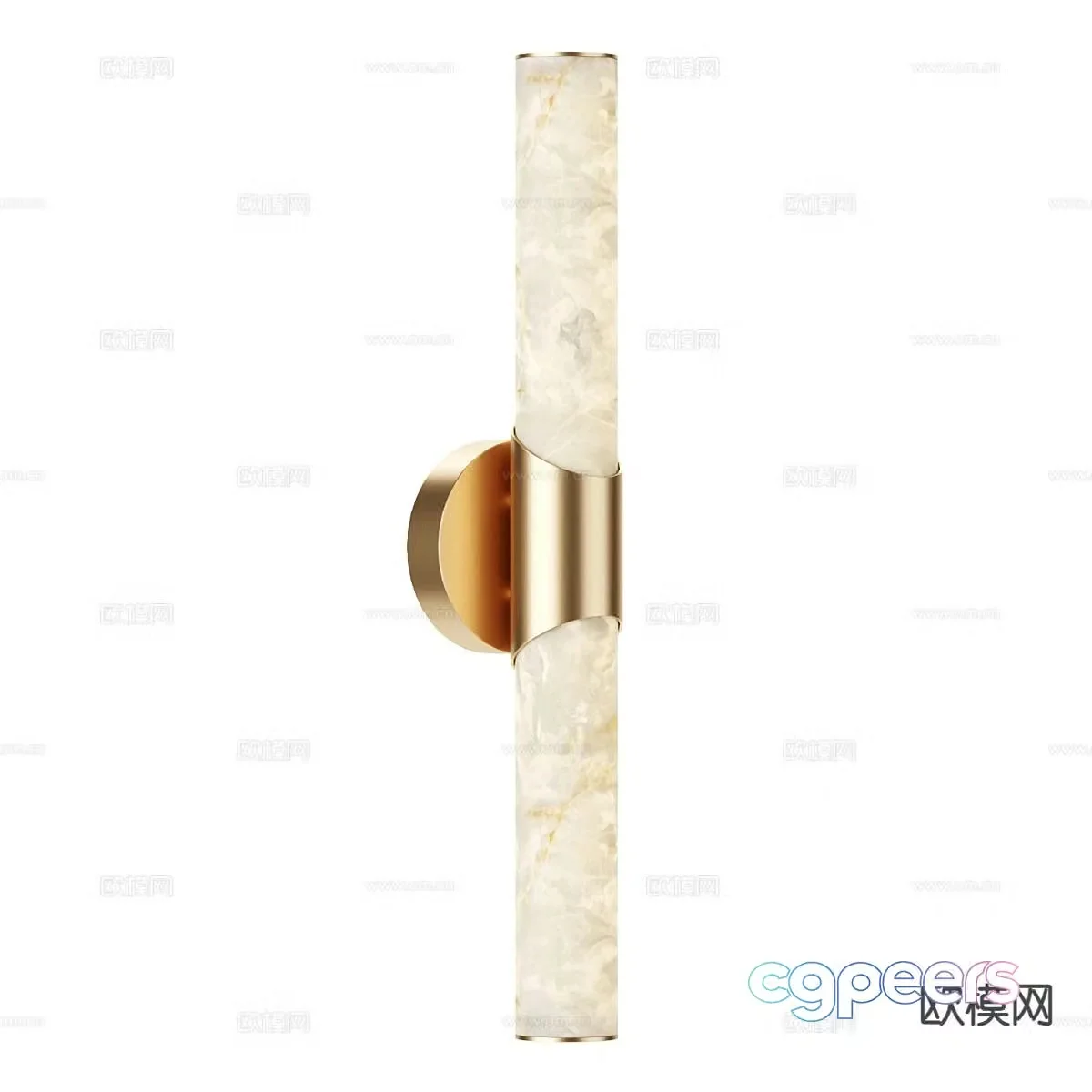 Light luxury wall lamp strip wall lamp 3d model