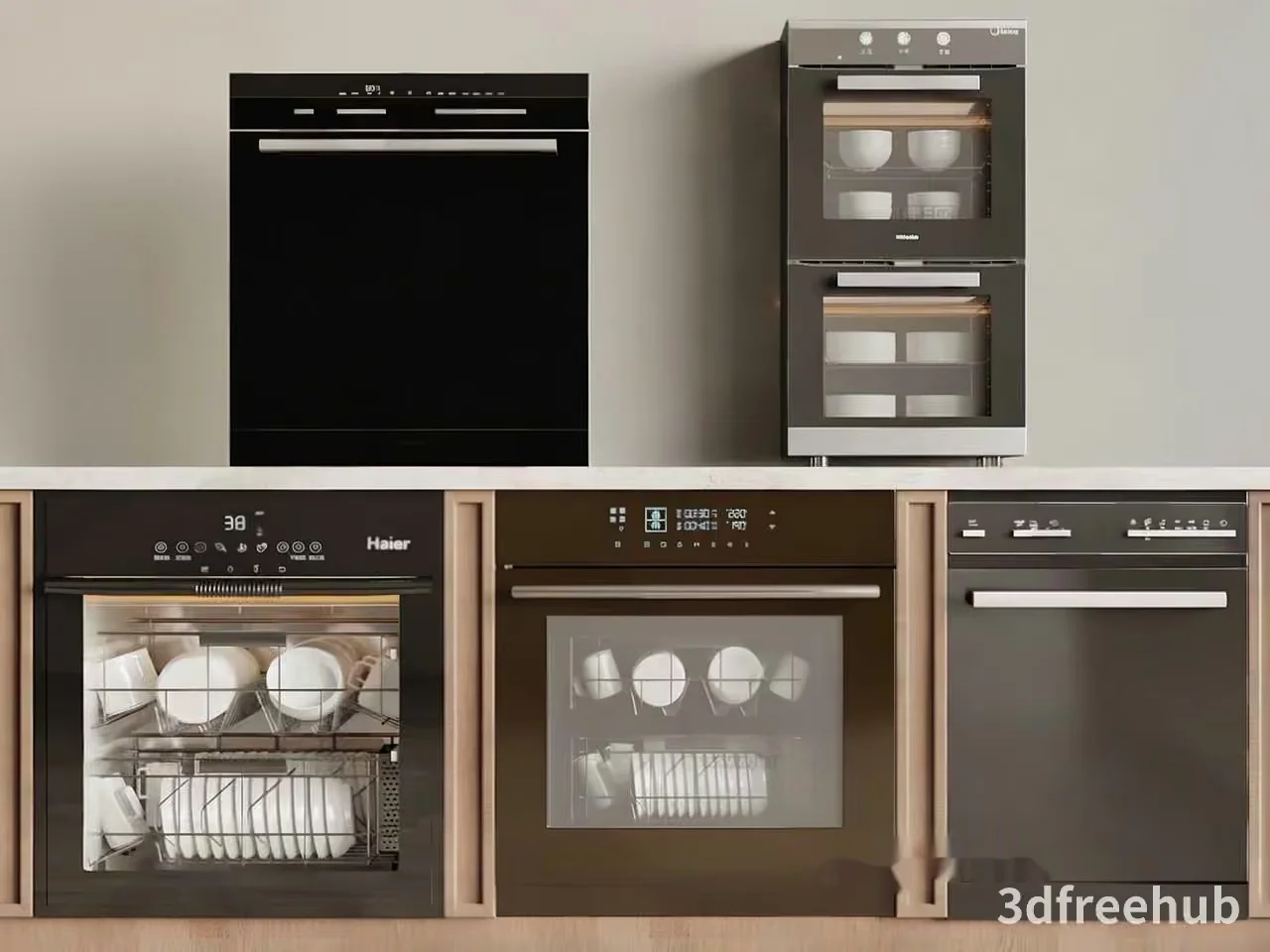 Modern Kitchen Appliances 3D Model – 22681 – VRAY Render