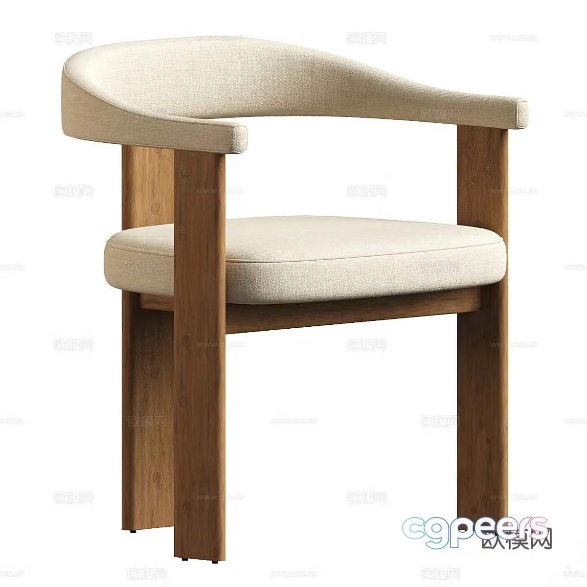 Single chair 3d model
