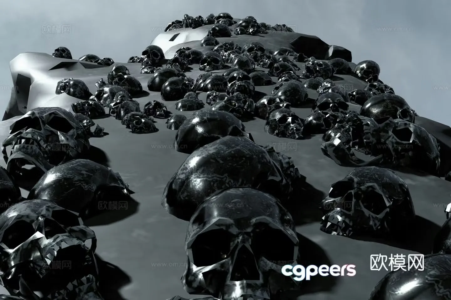 Skull Stone 3D Model