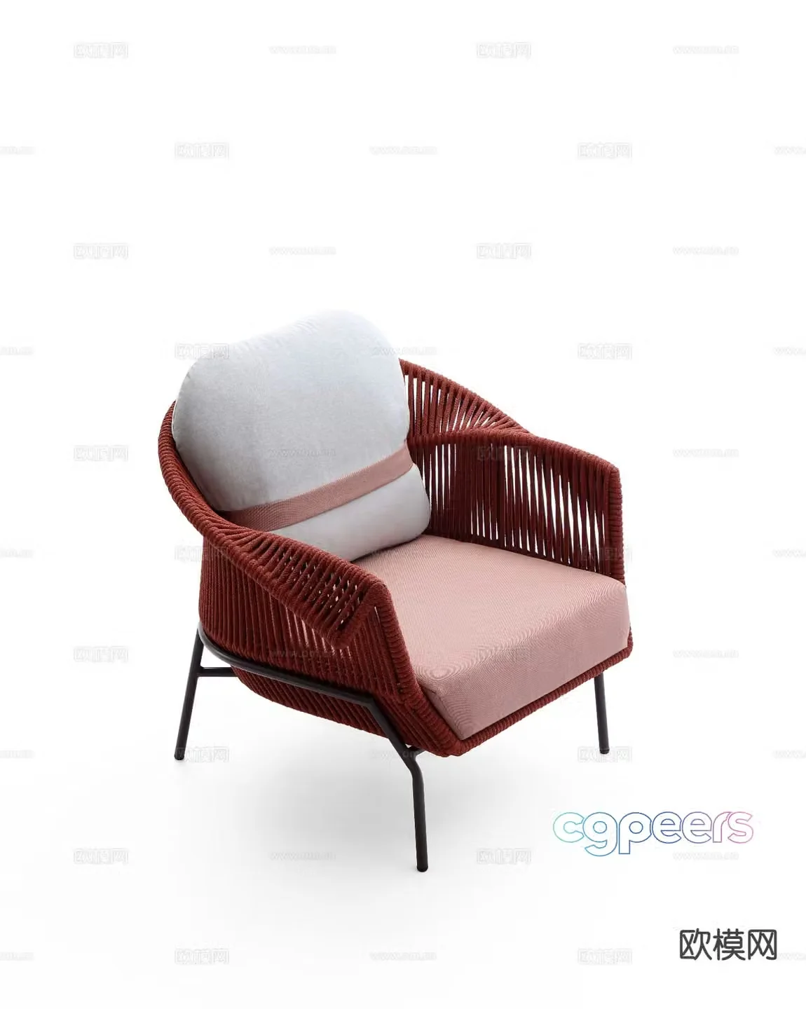 Modern patio sofa outdoor sofa 3d model