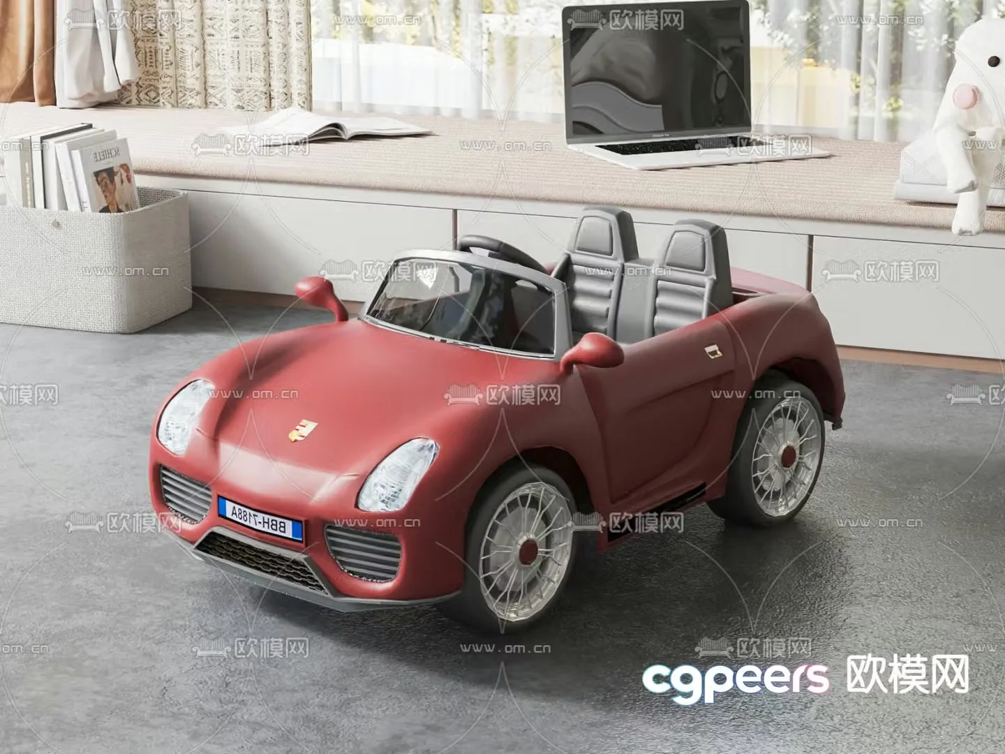 Children’s toy car 3d model
