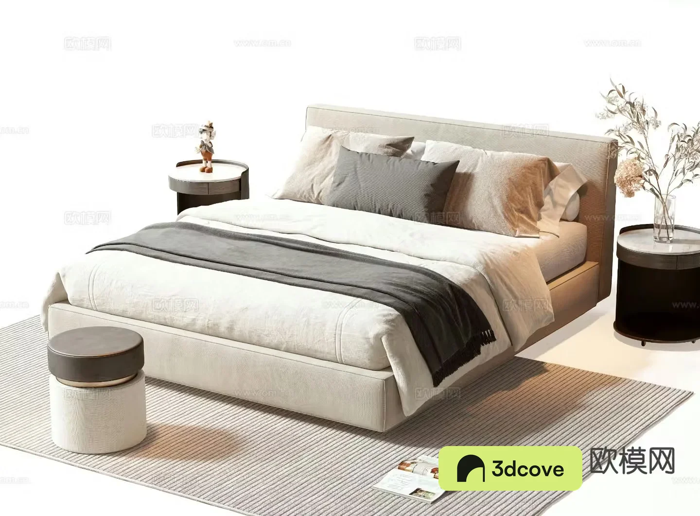 Modern double bed