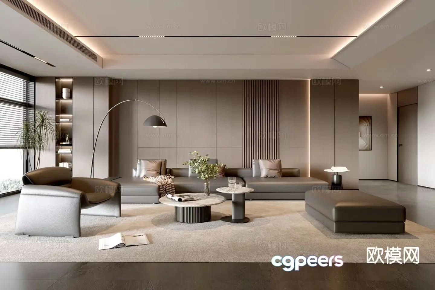 Italian living room 3d model