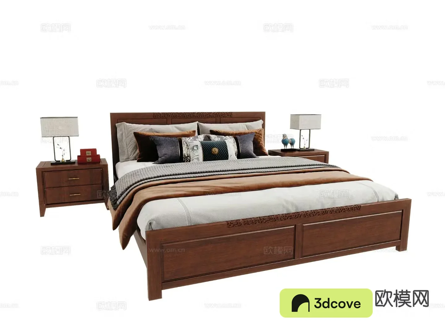 Chinese double bed