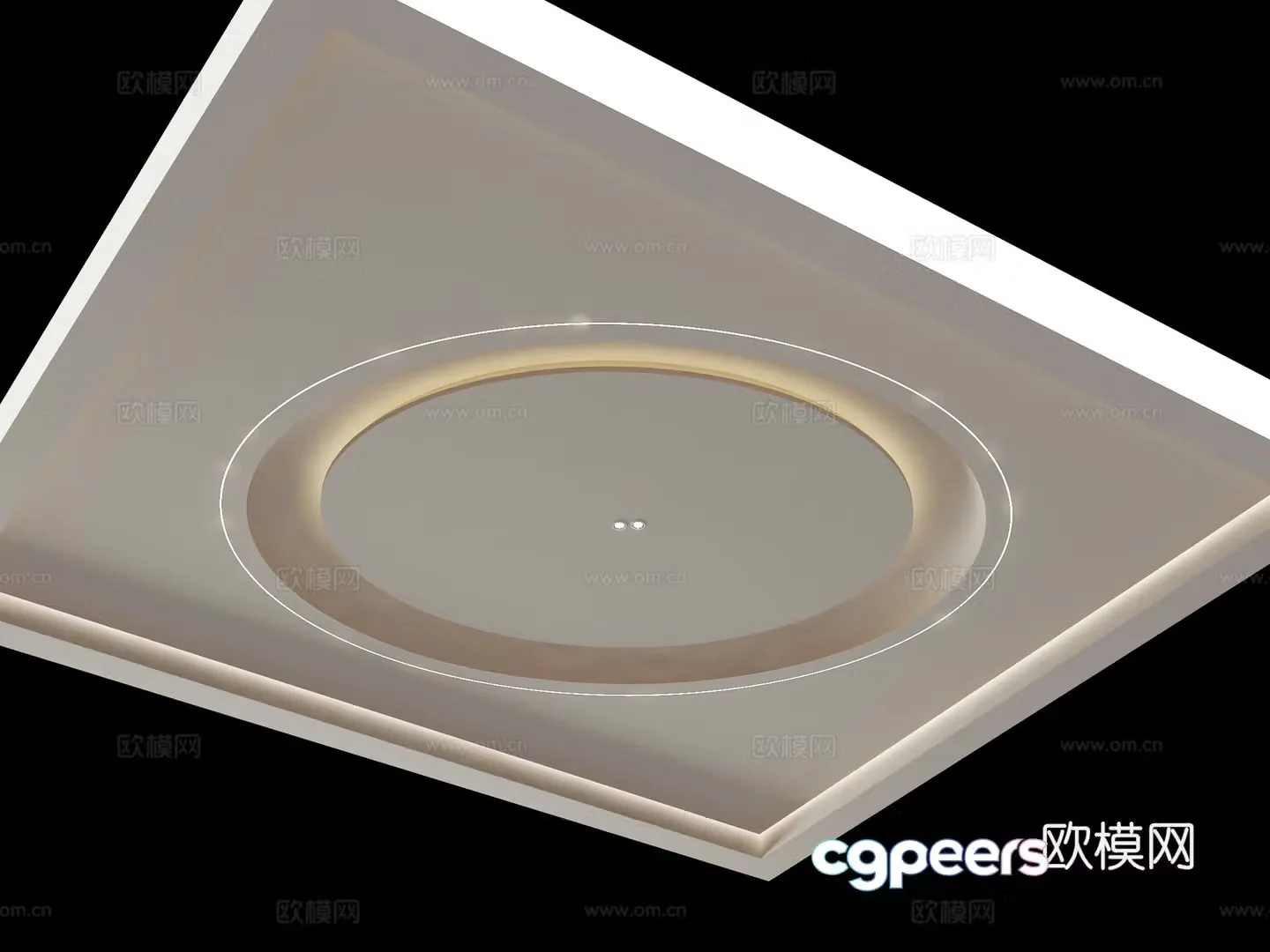 House-silent style ceiling round shape ceiling cream-style ceiling chandeliers study ceiling living room different 3D model