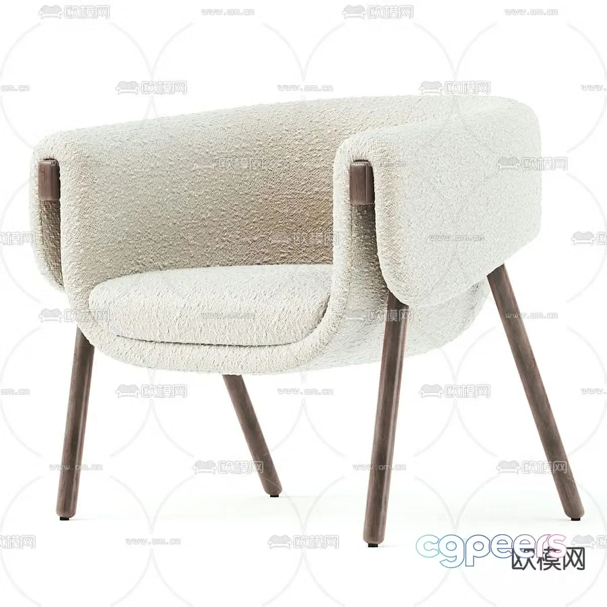 BLO MONICA lounge chair armchair 3d model