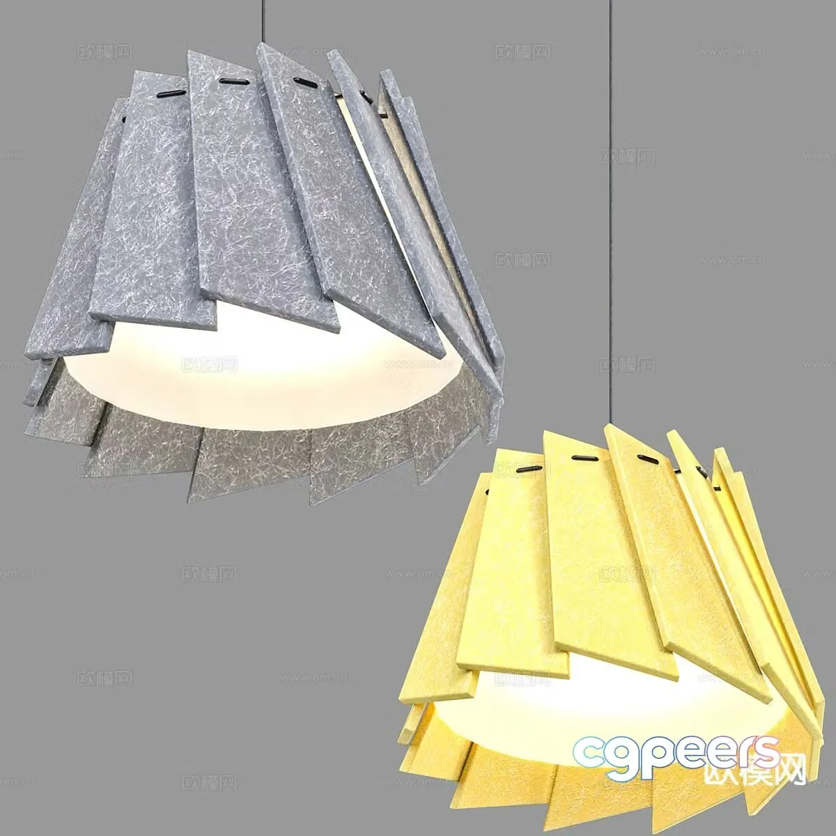 Modern chandelier 3d model