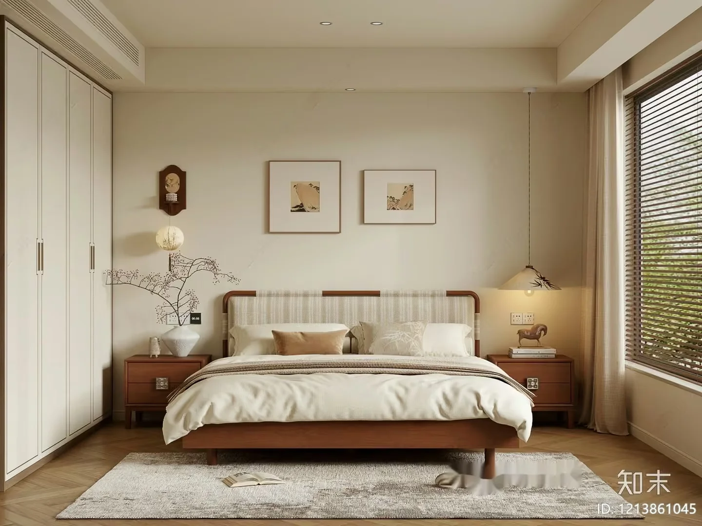 Cozy Bedroom 3D Model – 16426 – VRAY Render