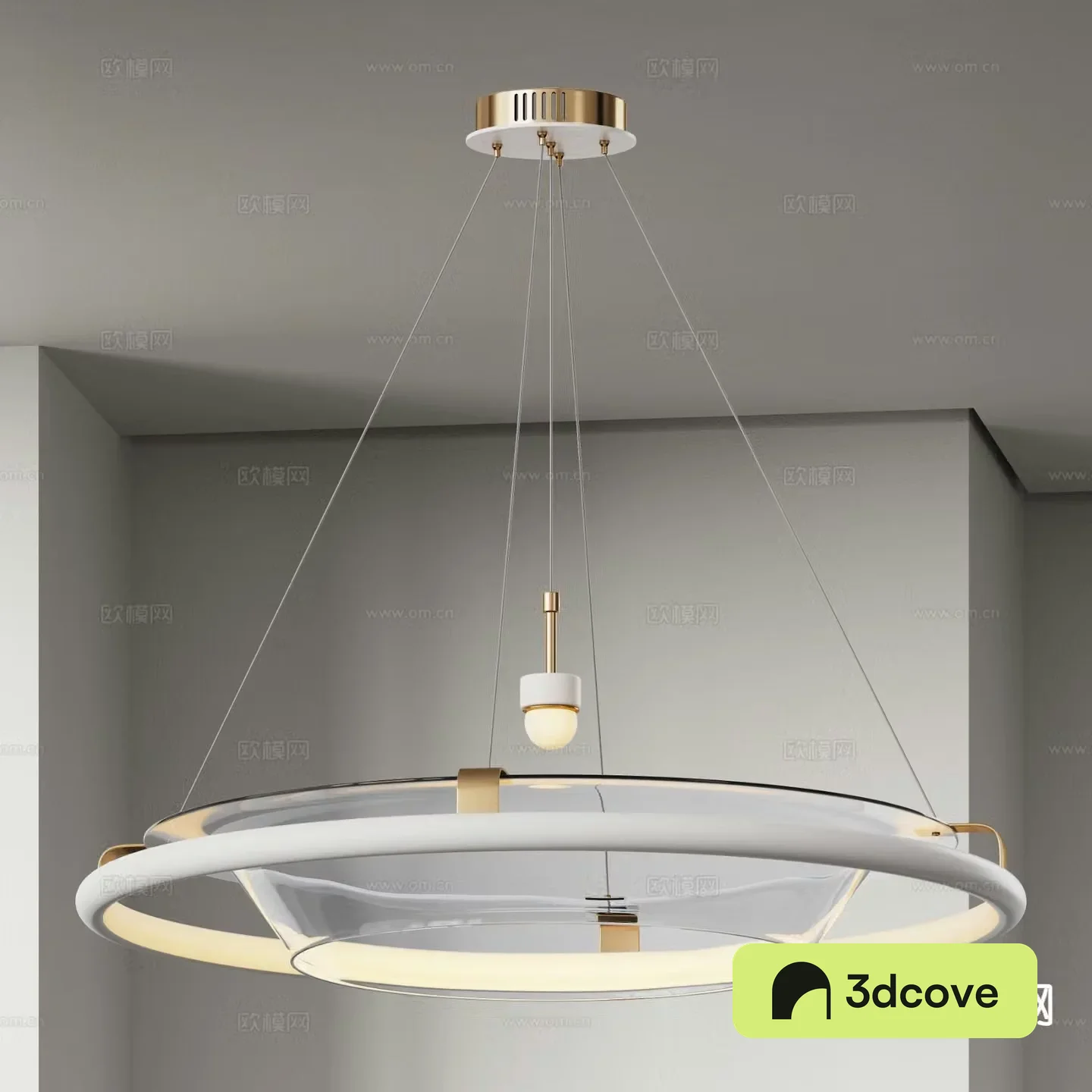 Light luxury chandelier ring chandelier