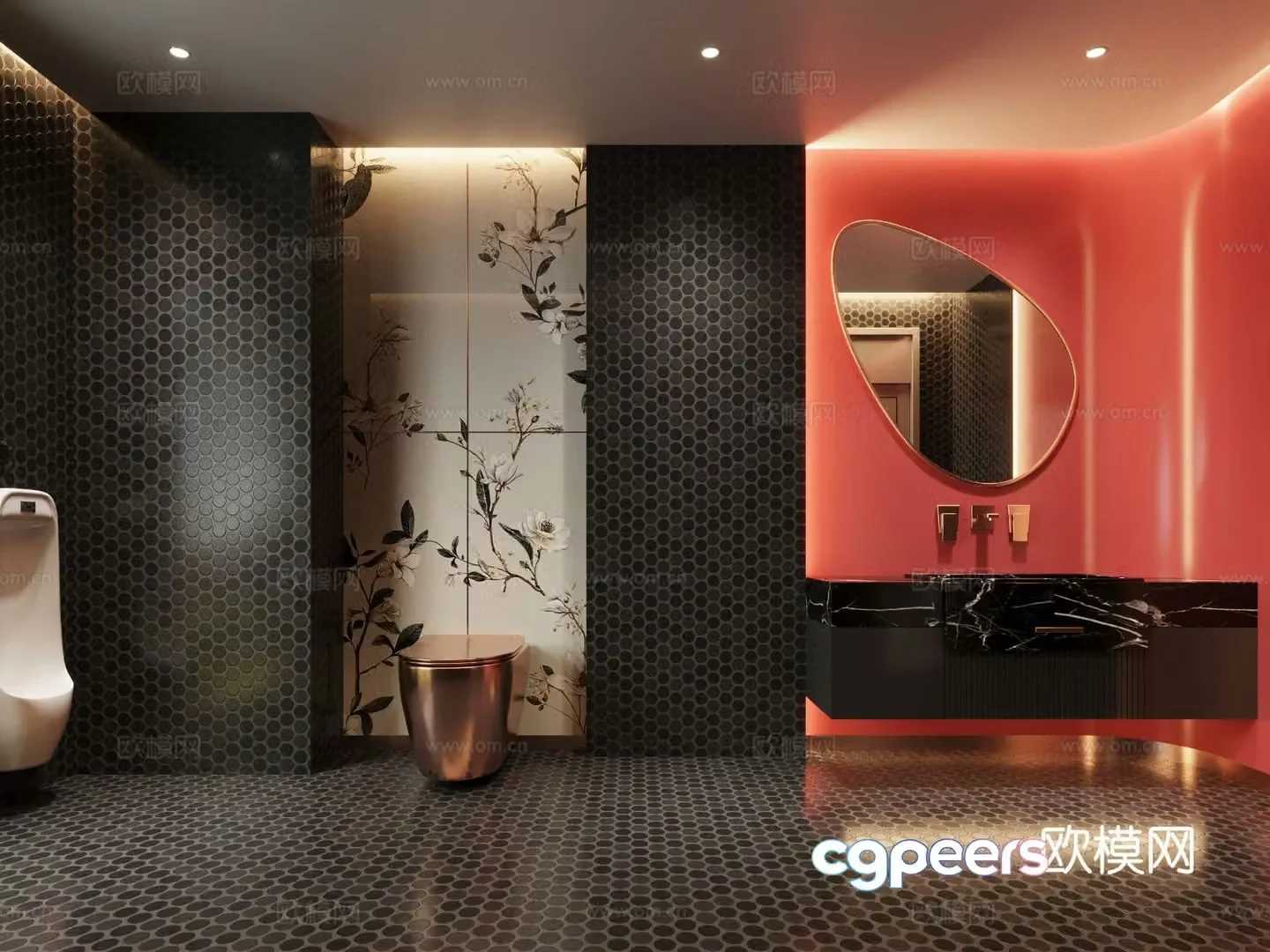 Modern bathroom bathroom 3d model