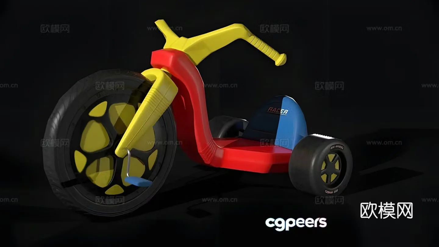 Children’s toy car 3D model