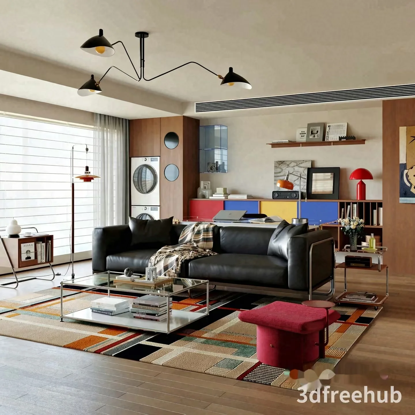 Modern Living Room 3D Model – 22034 – VRAY Render