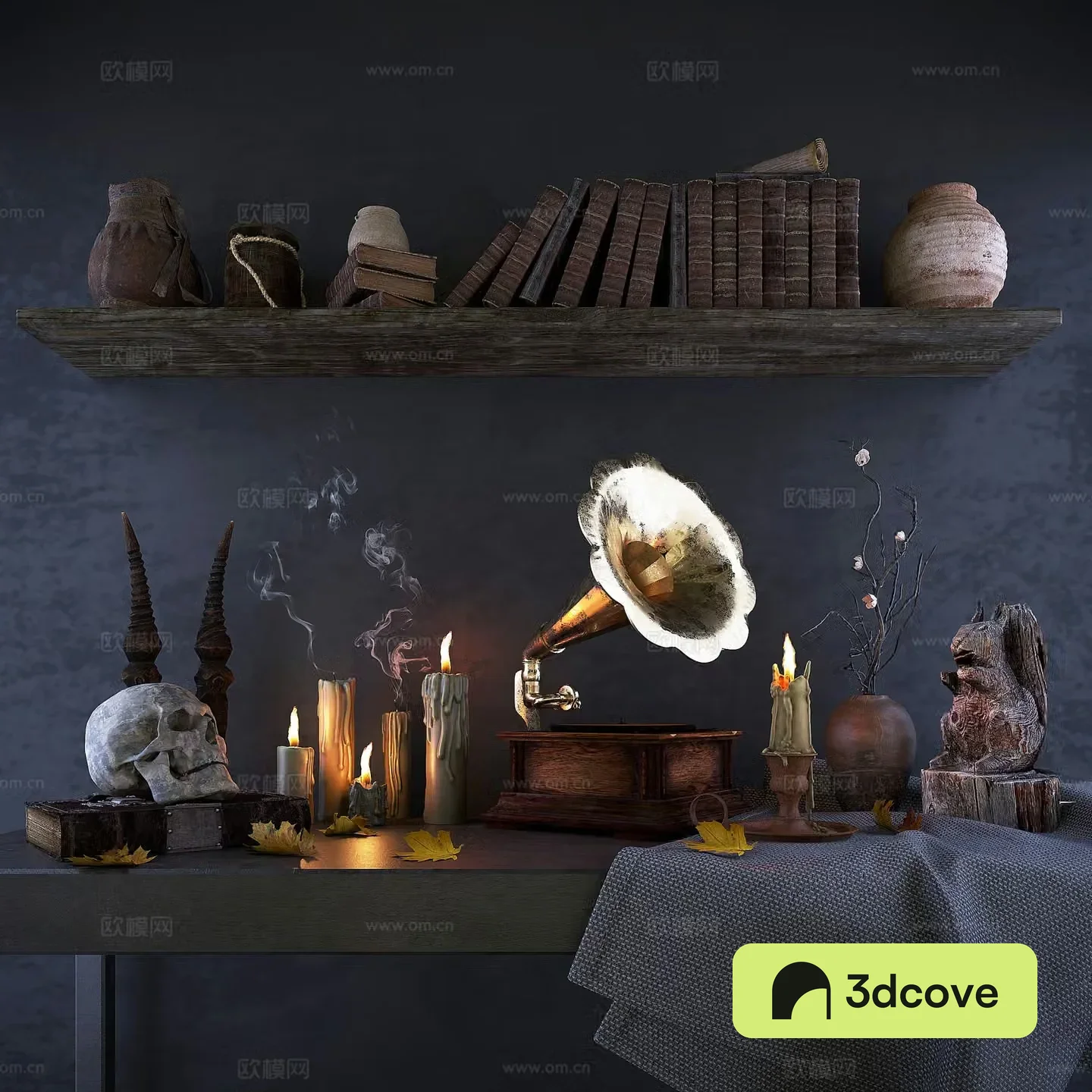 Retro Scene Magic Harry Potter Classical Candle Wizard Medieval European