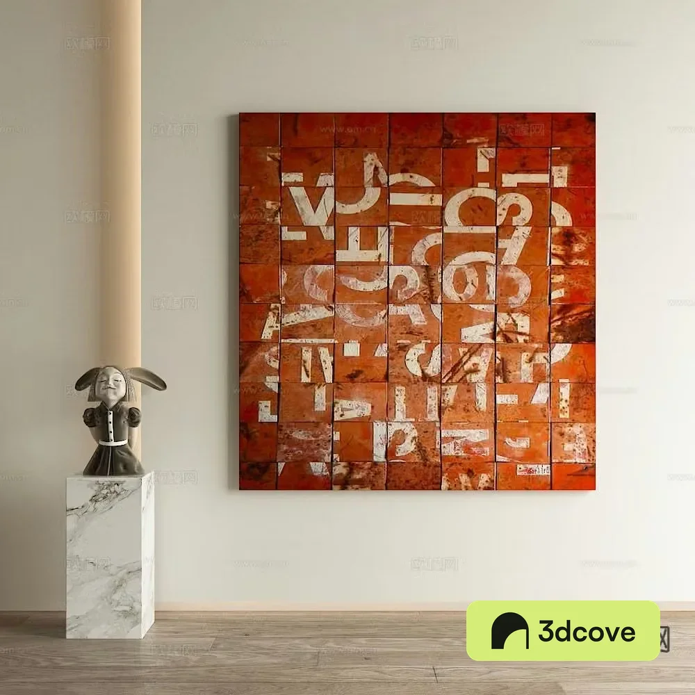 Wabi-sabi art painting texture painting decorative painting