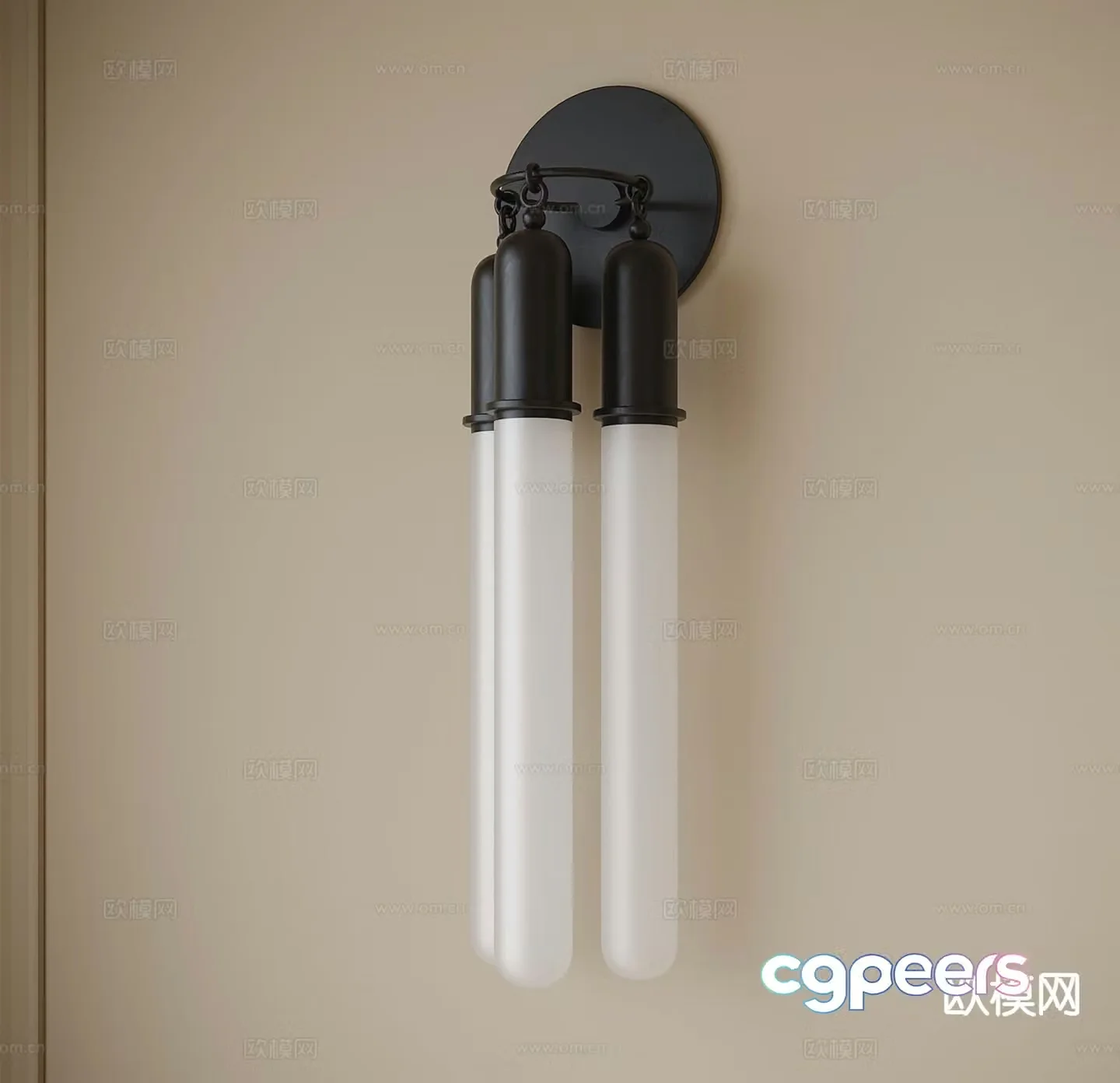 French wall lamp bedside wall lamp 3d model
