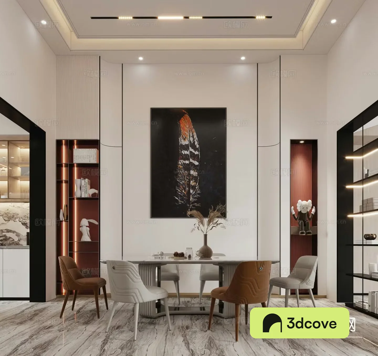 Modern light luxury restaurant