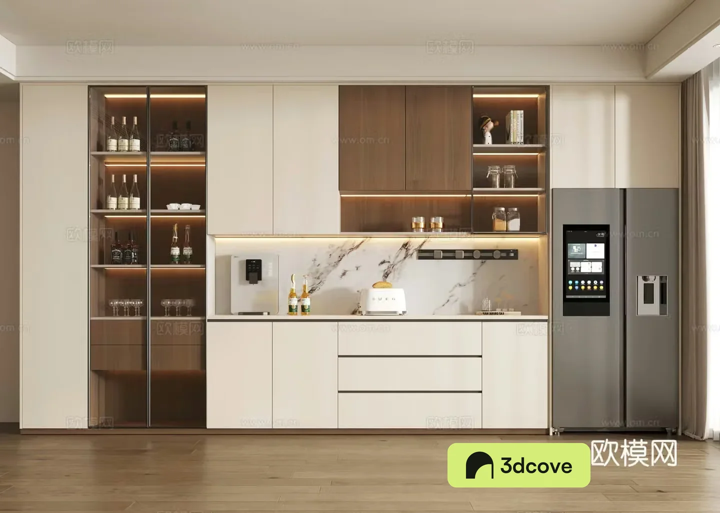 Modern sideboard wine cabinet sideboard ornaments wine cabinet refrigerator cabinet wine cabinet