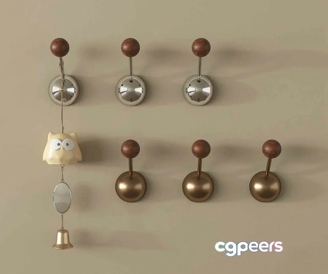 Cozy Wall Decor 3D Model – 1981 – VRAY Render