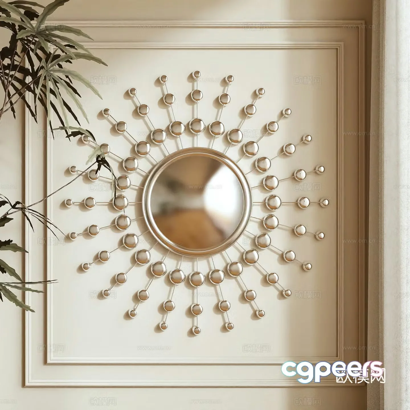 3D wall decoration model