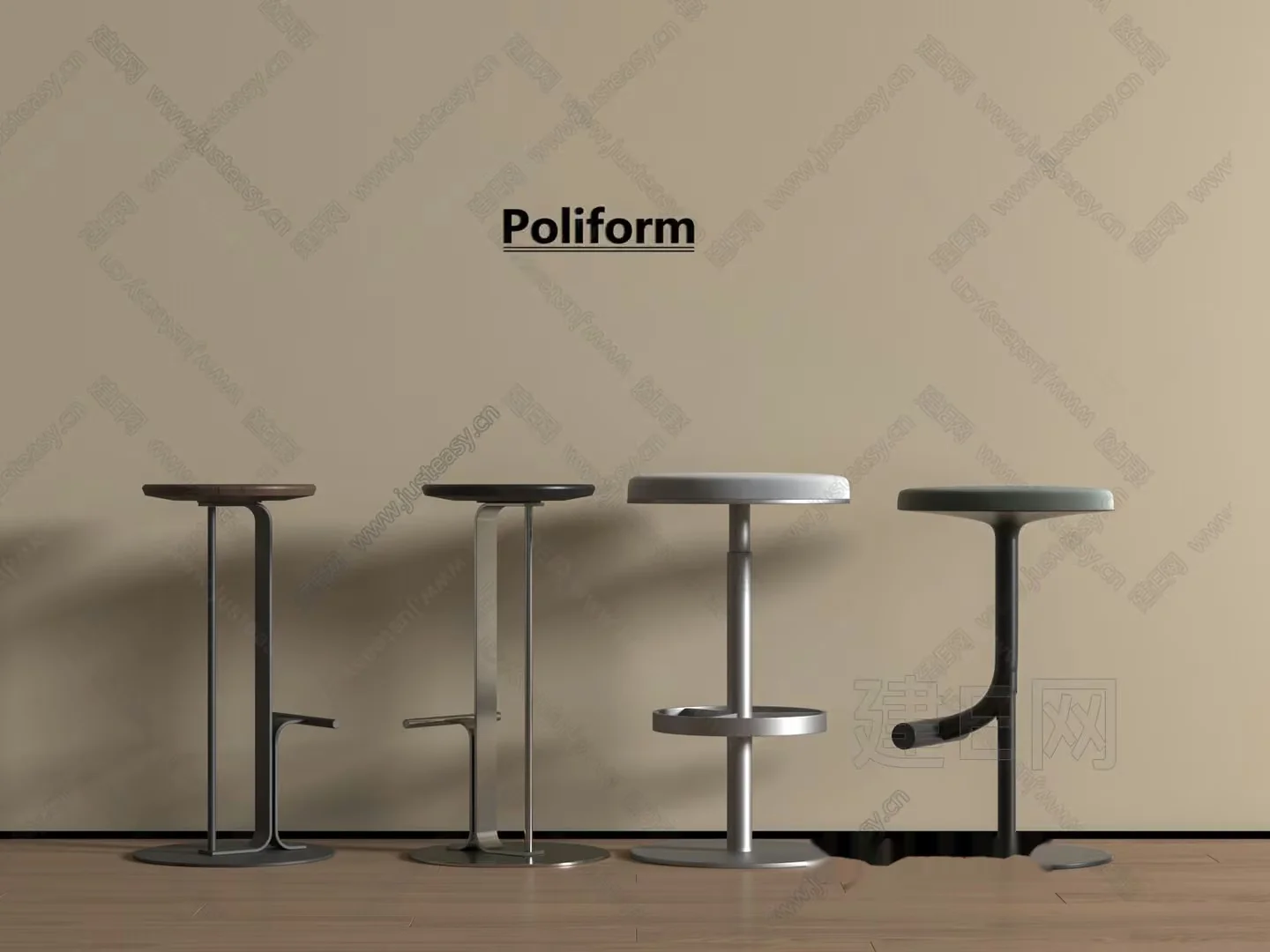 Modern Bar Stools 3D Model – 7810 – VRAY Render