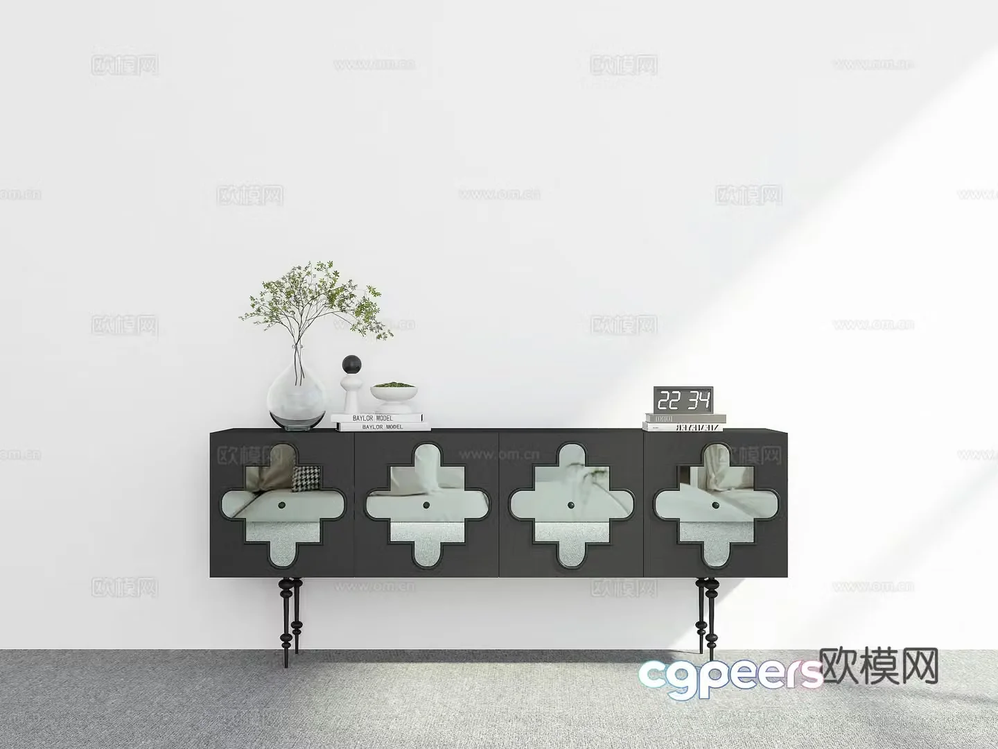Modern sideboard 3D model