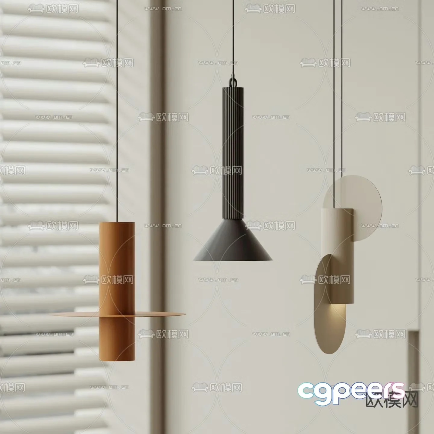 Creative small chandelier 3d model