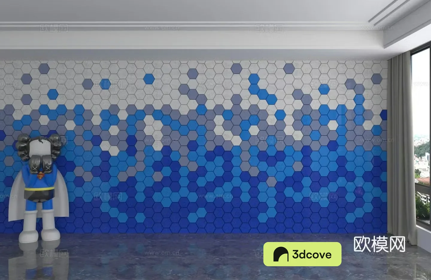 Modern background wall