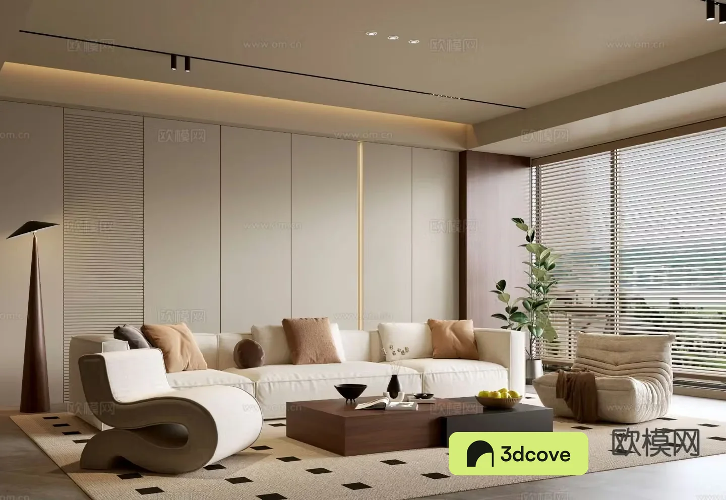 Wabi-sabi living room