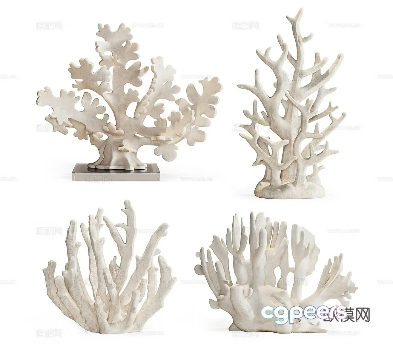 Wasabi ornaments Coral ornaments Sculpture ornaments Decorative ornaments Retro ornaments Classical ornaments 3D model