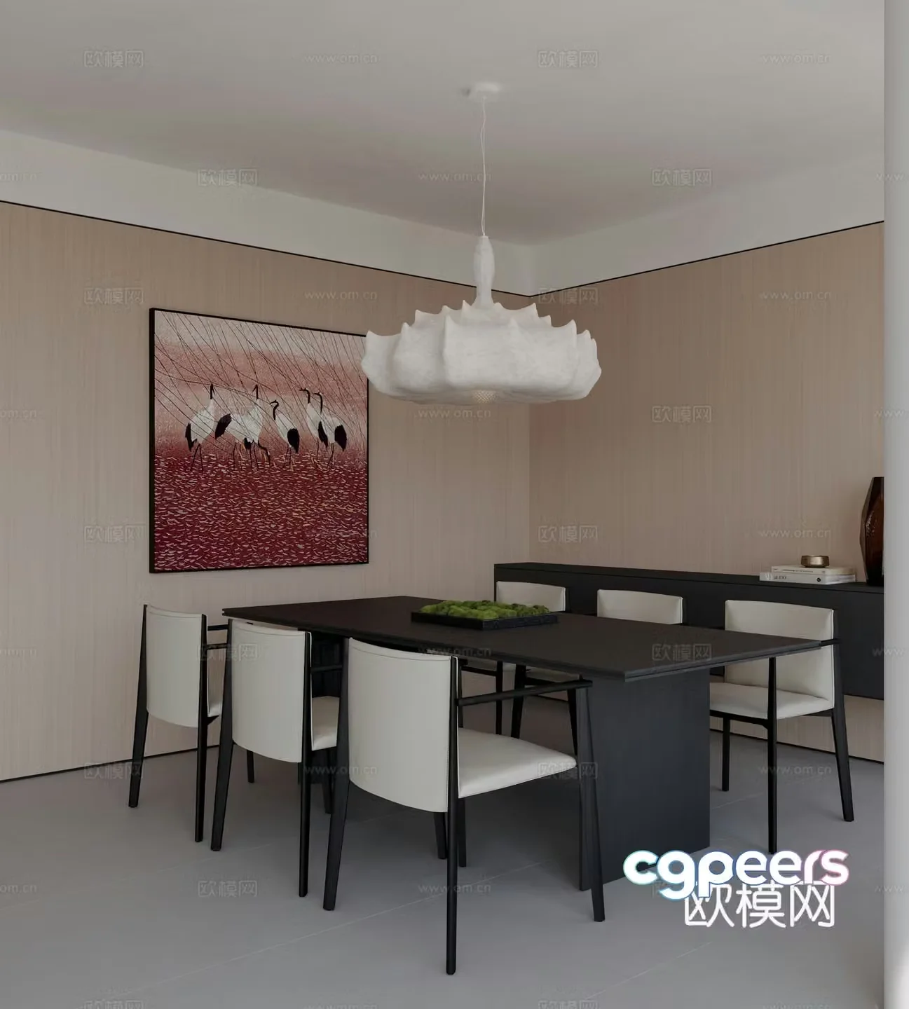Modern Italian restaurant 3d model