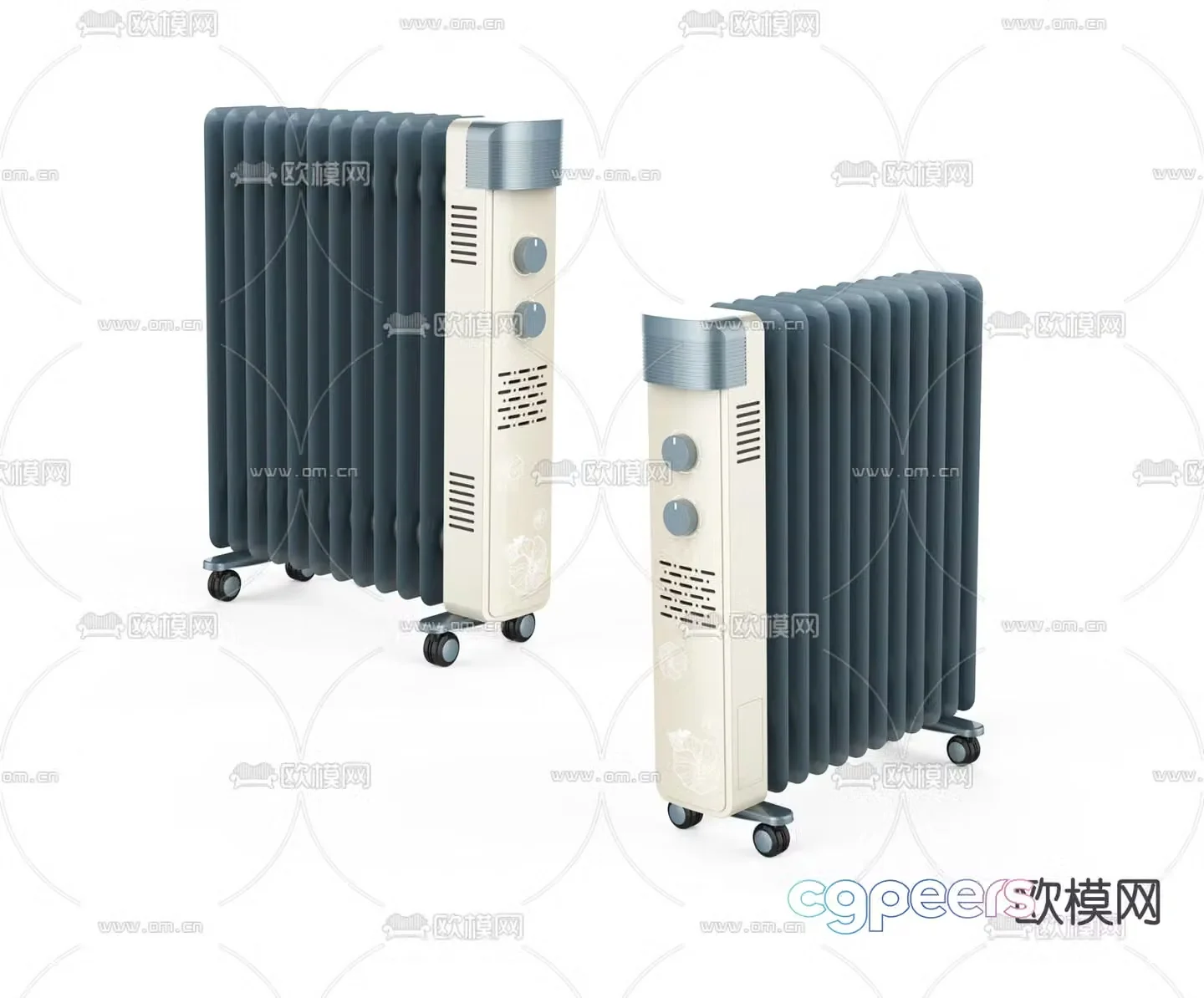Modern heater 3d model