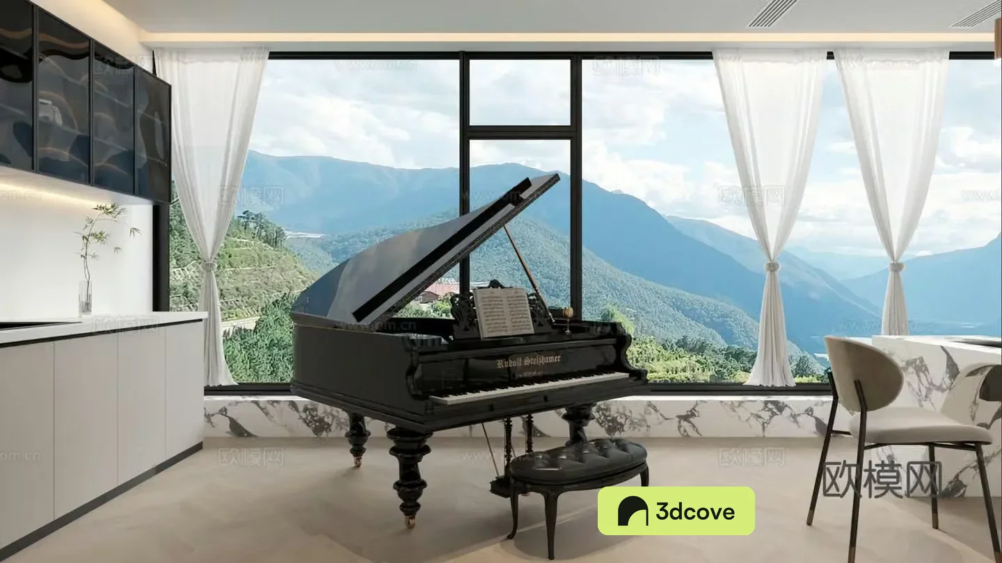 Piano room