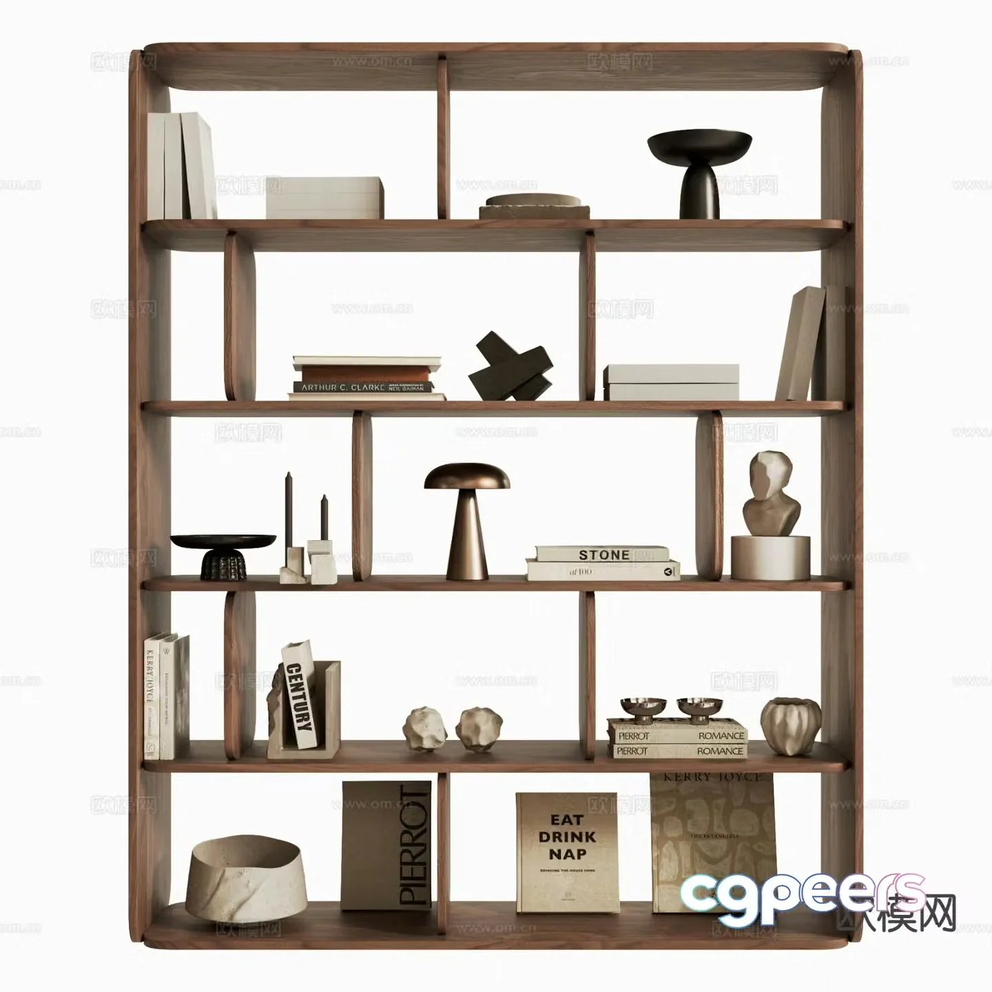 Modern storage rack decorative rack 3d model
