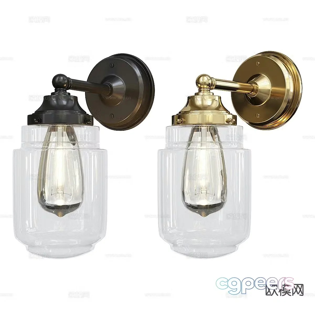 Outdoor wall light 3d model