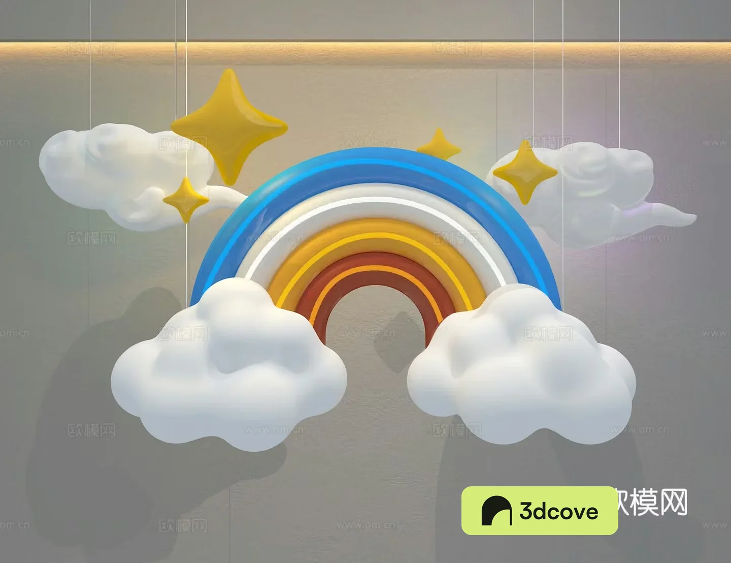 Rainbow Chandelier Children’s Lighting