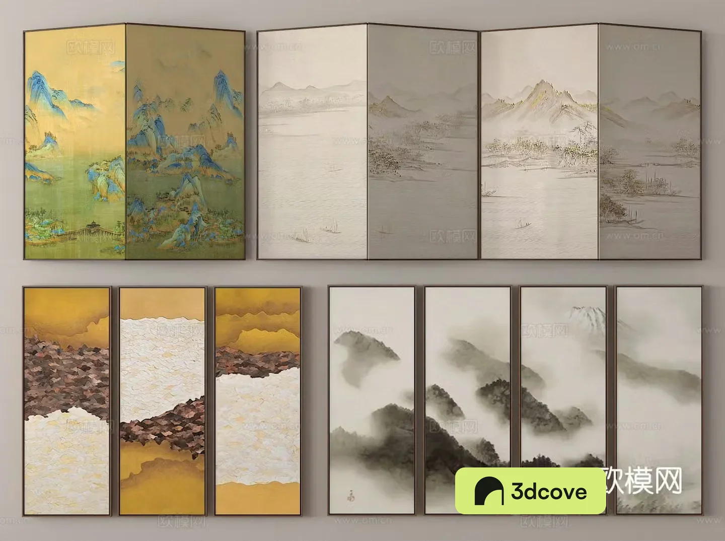 Screen Mural Screen Ink Painting Screen