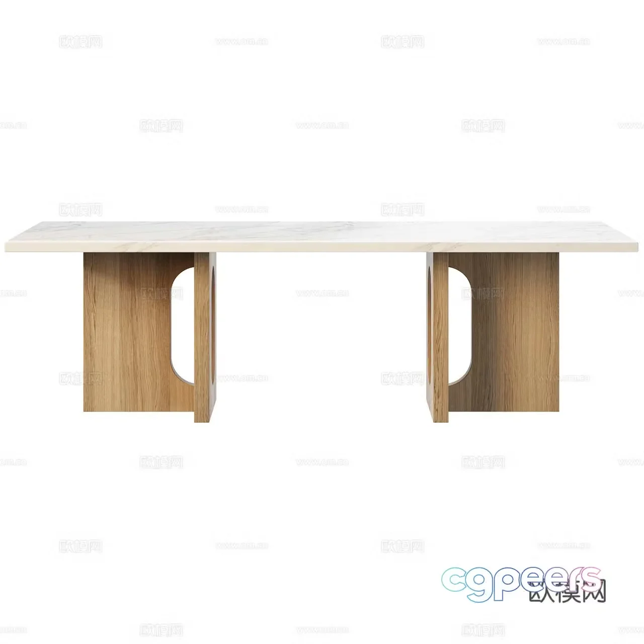 Audo Minimalist dining table Italian dining table Light luxury dining table Nordic dining table Stone dining table 3D model