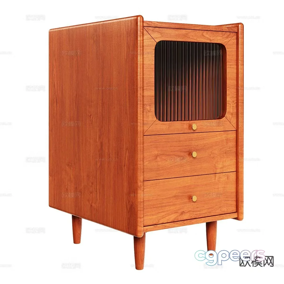 Nordic bedside table 3d model
