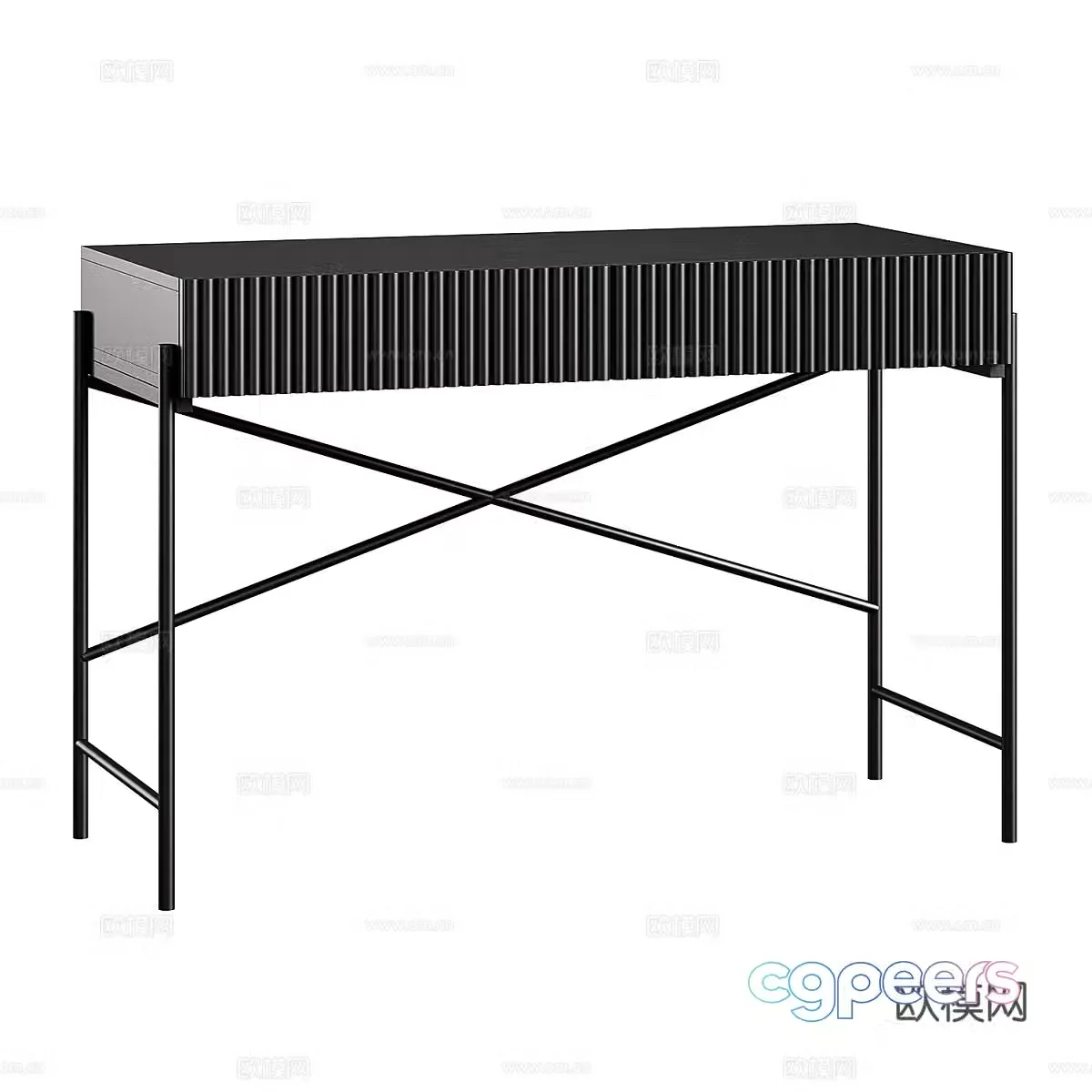 Modern simple desk desk simple desk study desk 3d model