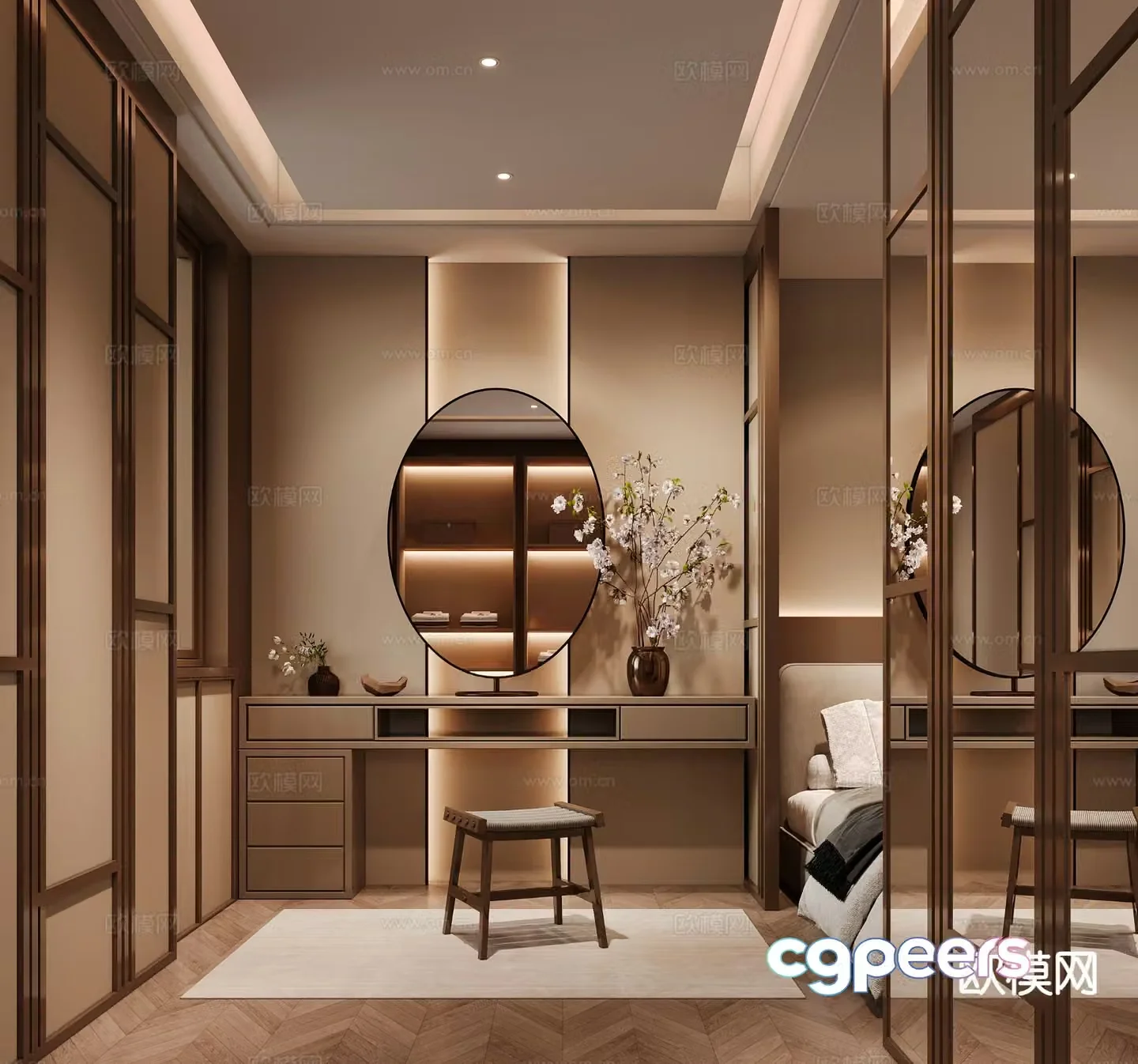 Medieval style cloakroom 3D model