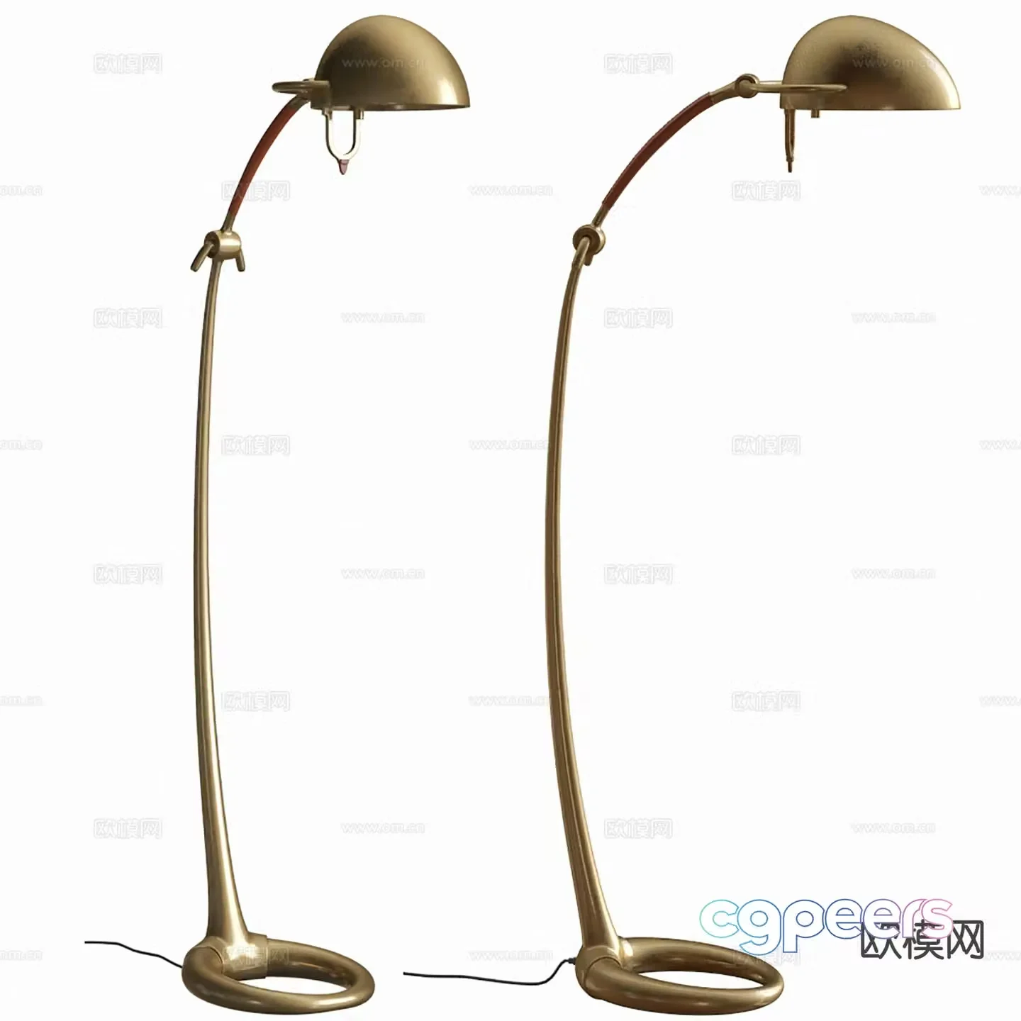 Industrial style floor lamp metal floor lamp 3d model