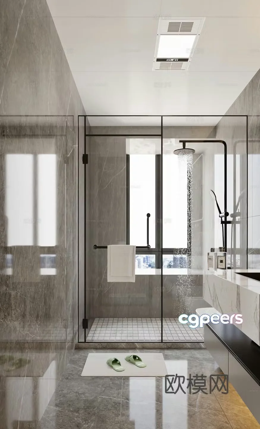 Modern bathroom 3d model
