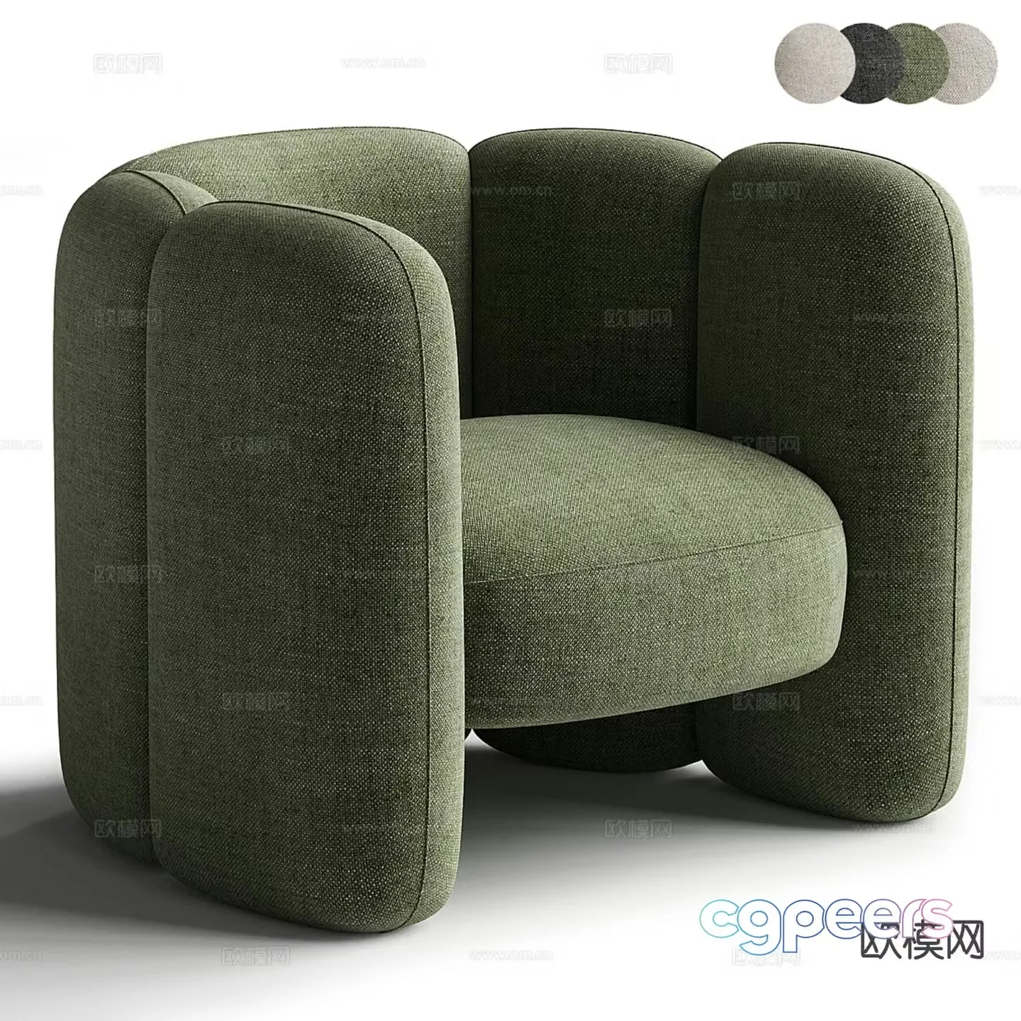 Modern casual sofa 3d model